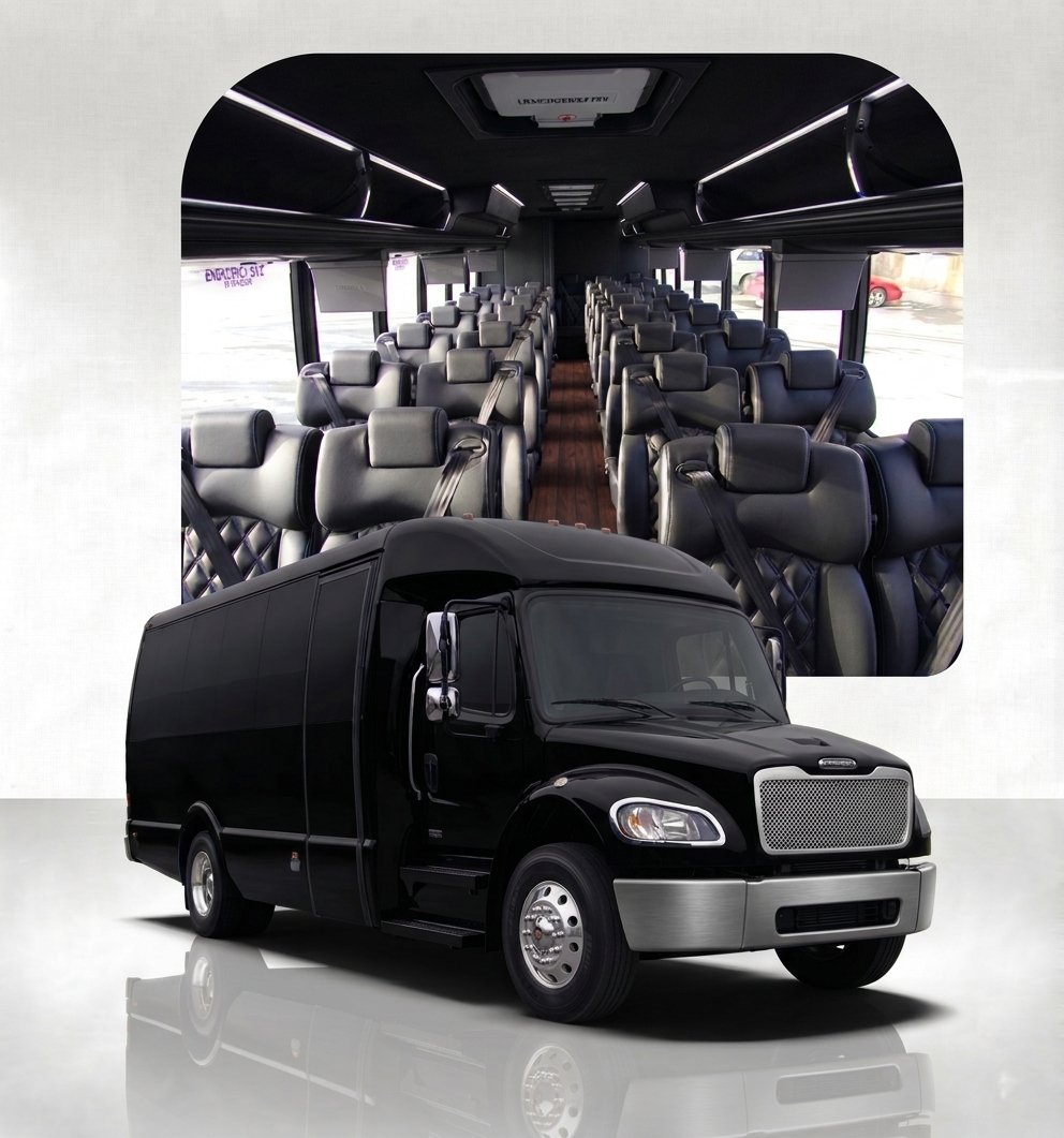 Freightliner Business Class M2 group transportation in Sacramento