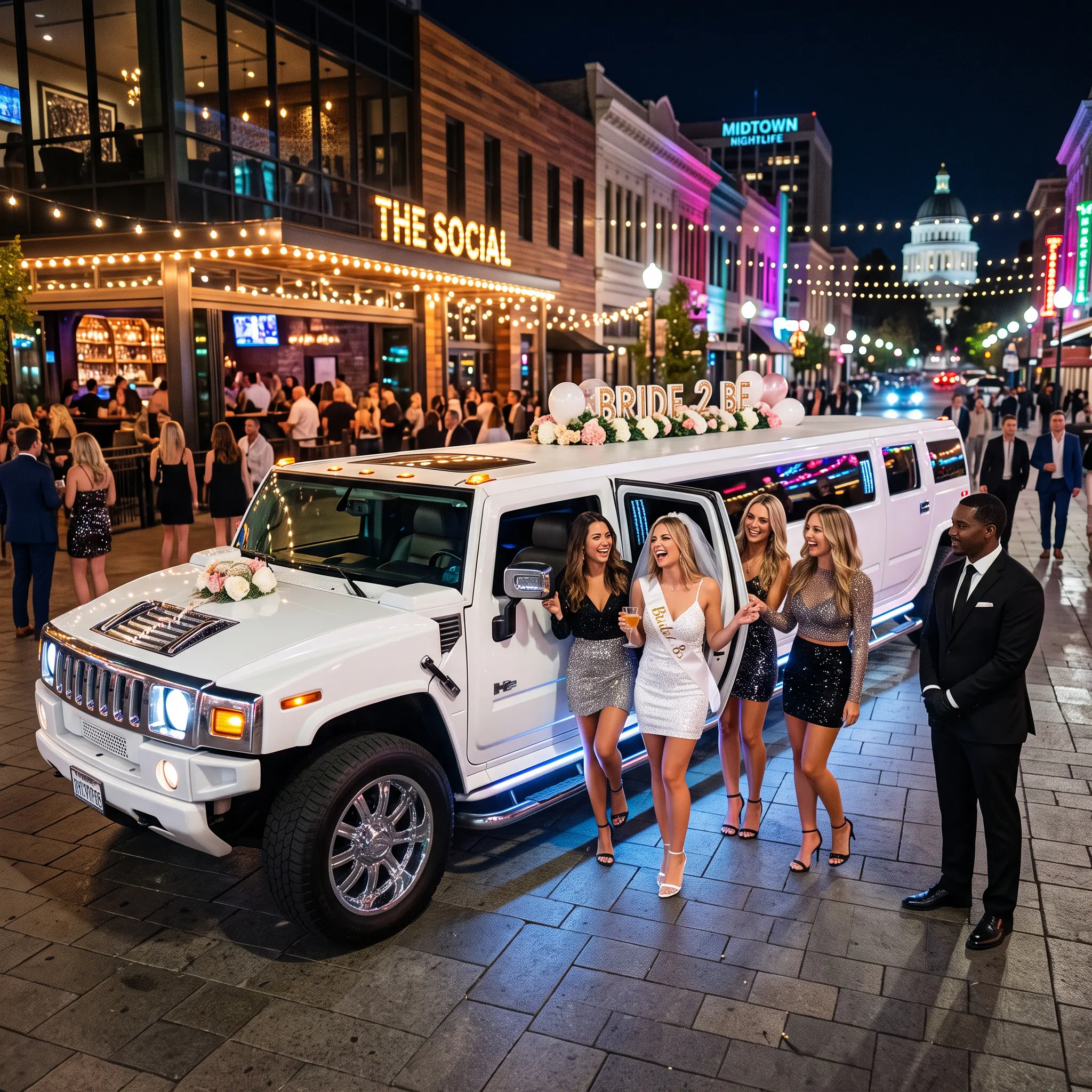 Bachelor party bus transportation in Sacramento