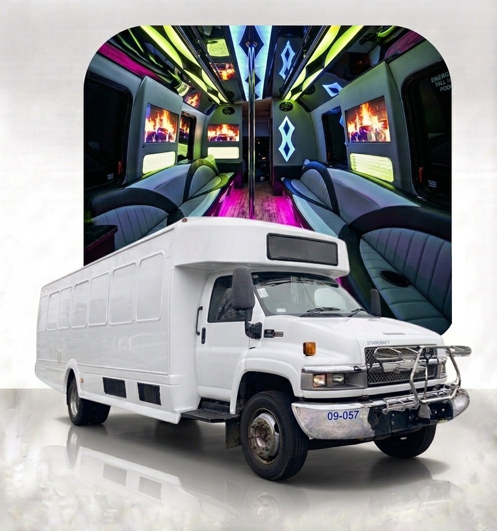 Chevrolet Kodiak C4500 party bus in Sacramento