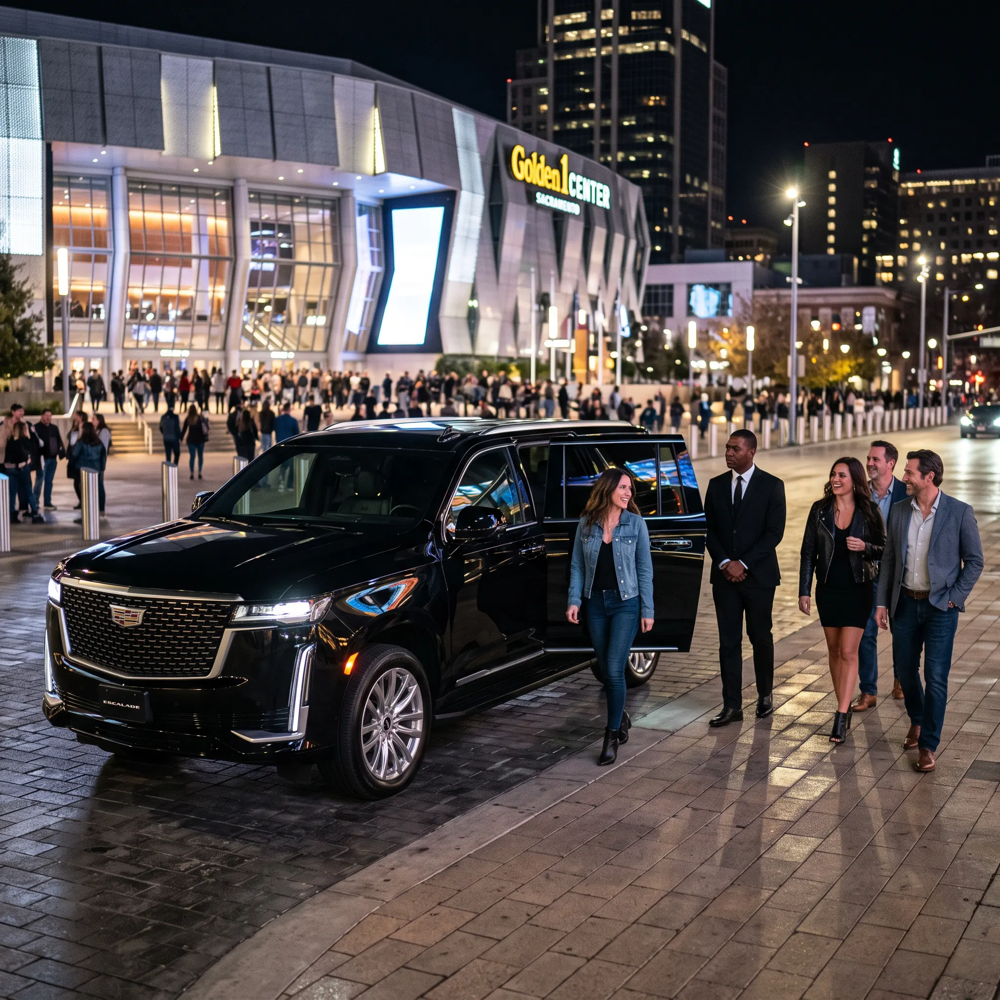 Concert SUV transportation in Sacramento