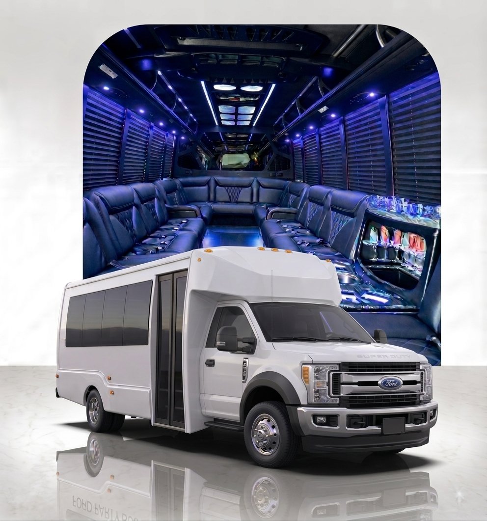 Ford F550 party bus in Sacramento