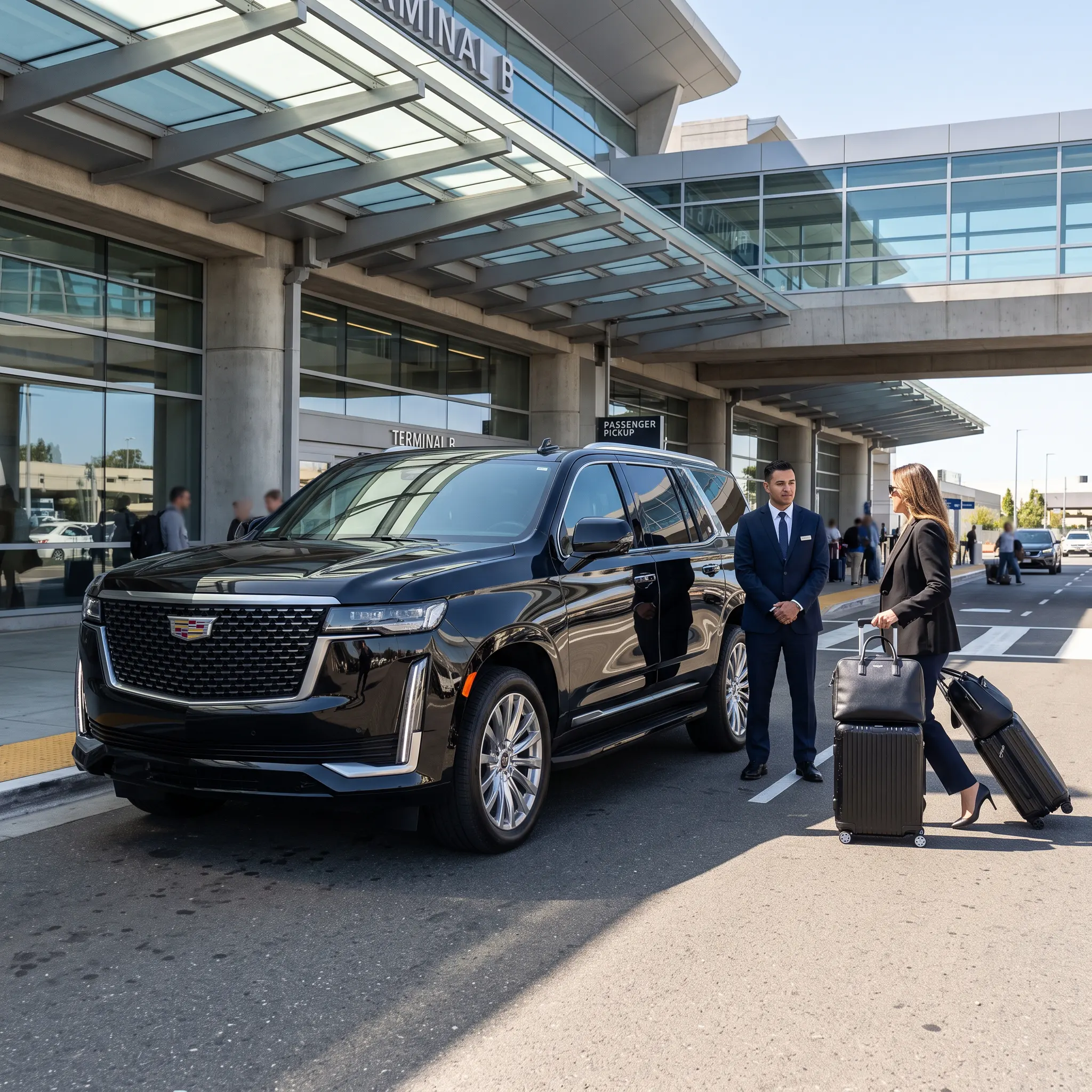 Luxury private black car service in Sacramento