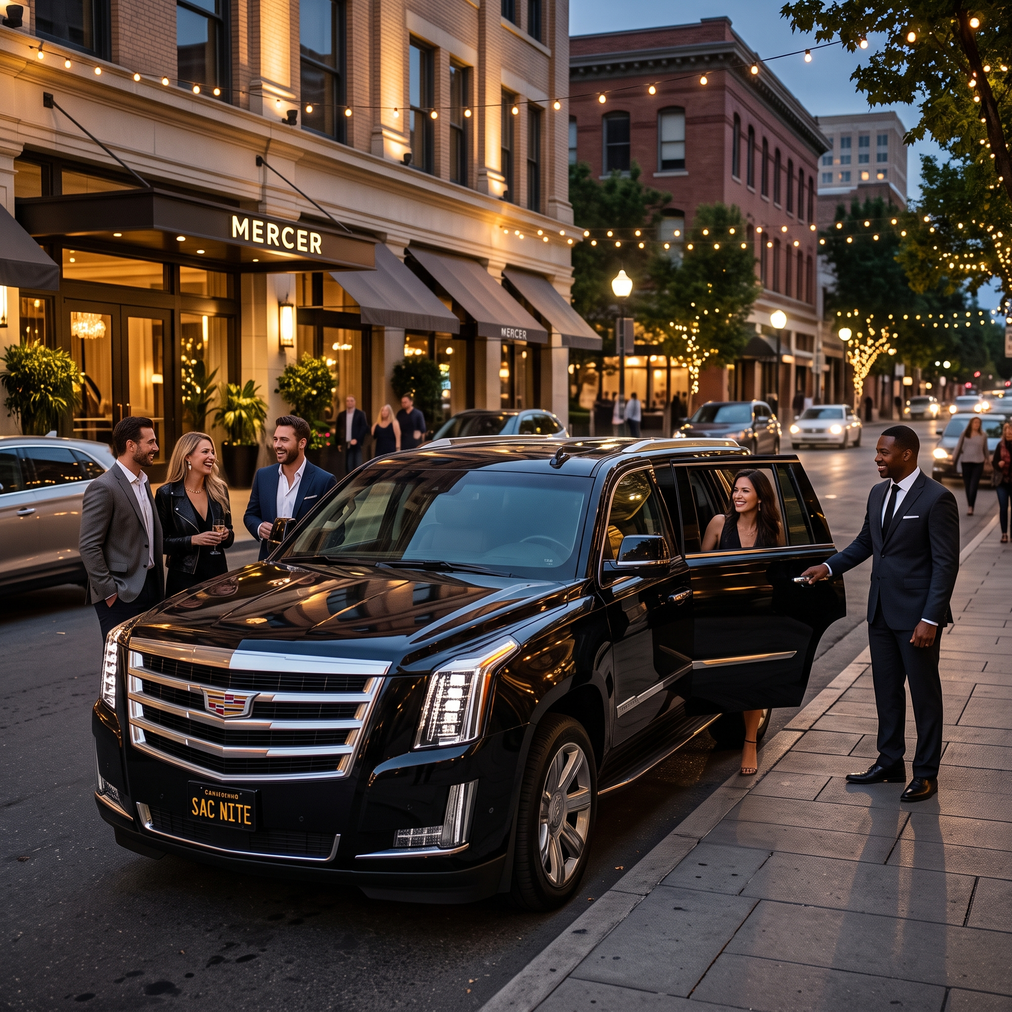 Limo and chauffeur transportation for Downtown and Midtown Sacramento