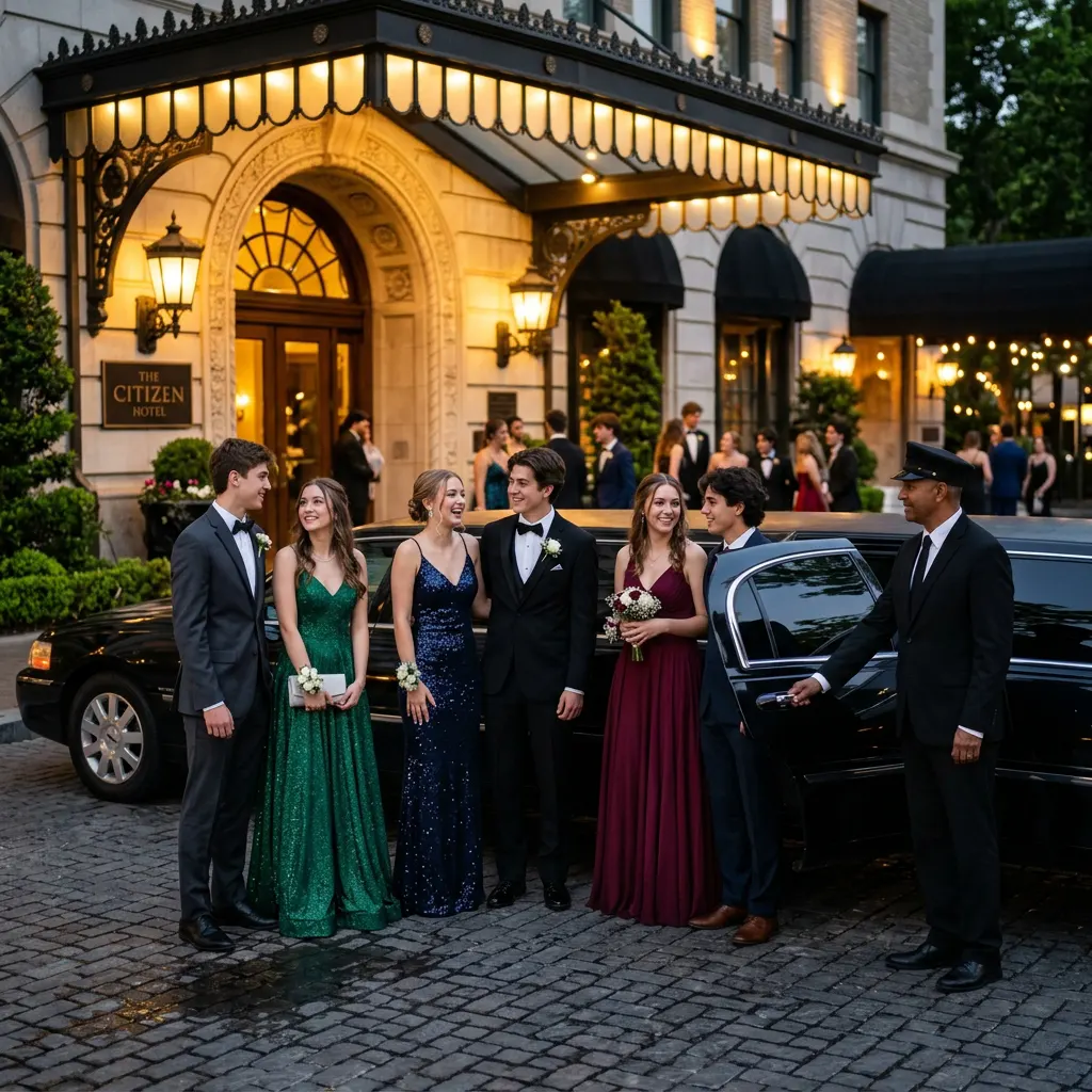 Luxury prom limo service in Sacramento
