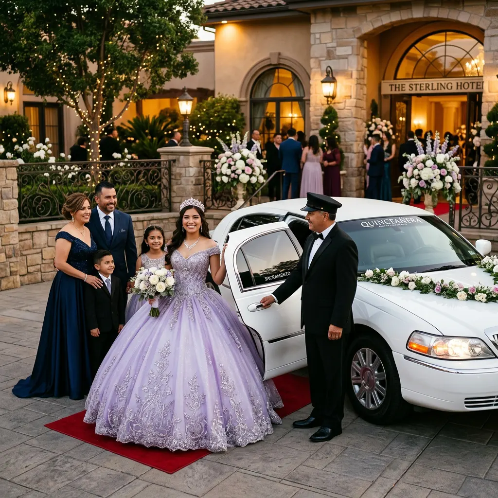Quinceañera party transportation in Sacramento