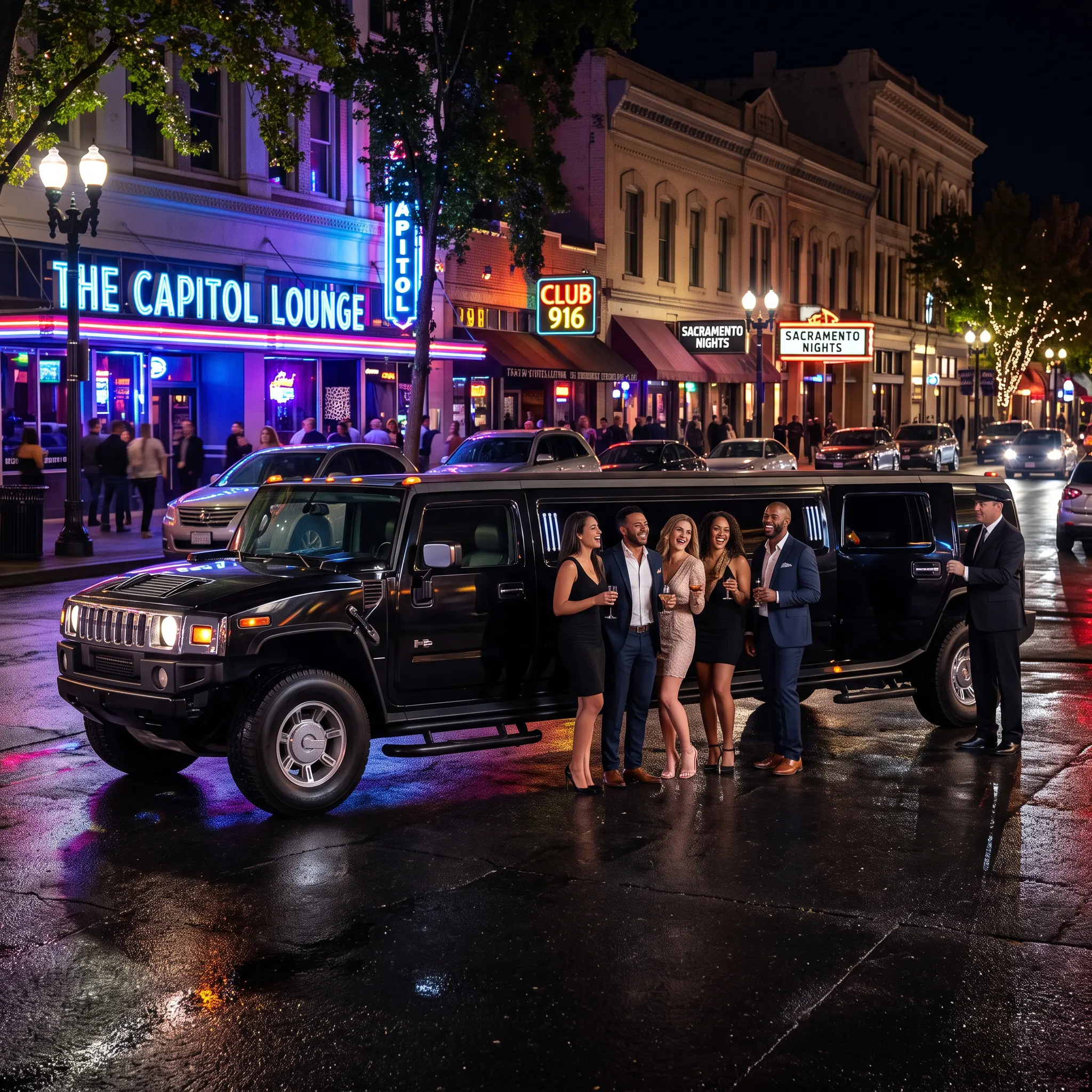 Sacramento Hummer stretch limo transportation