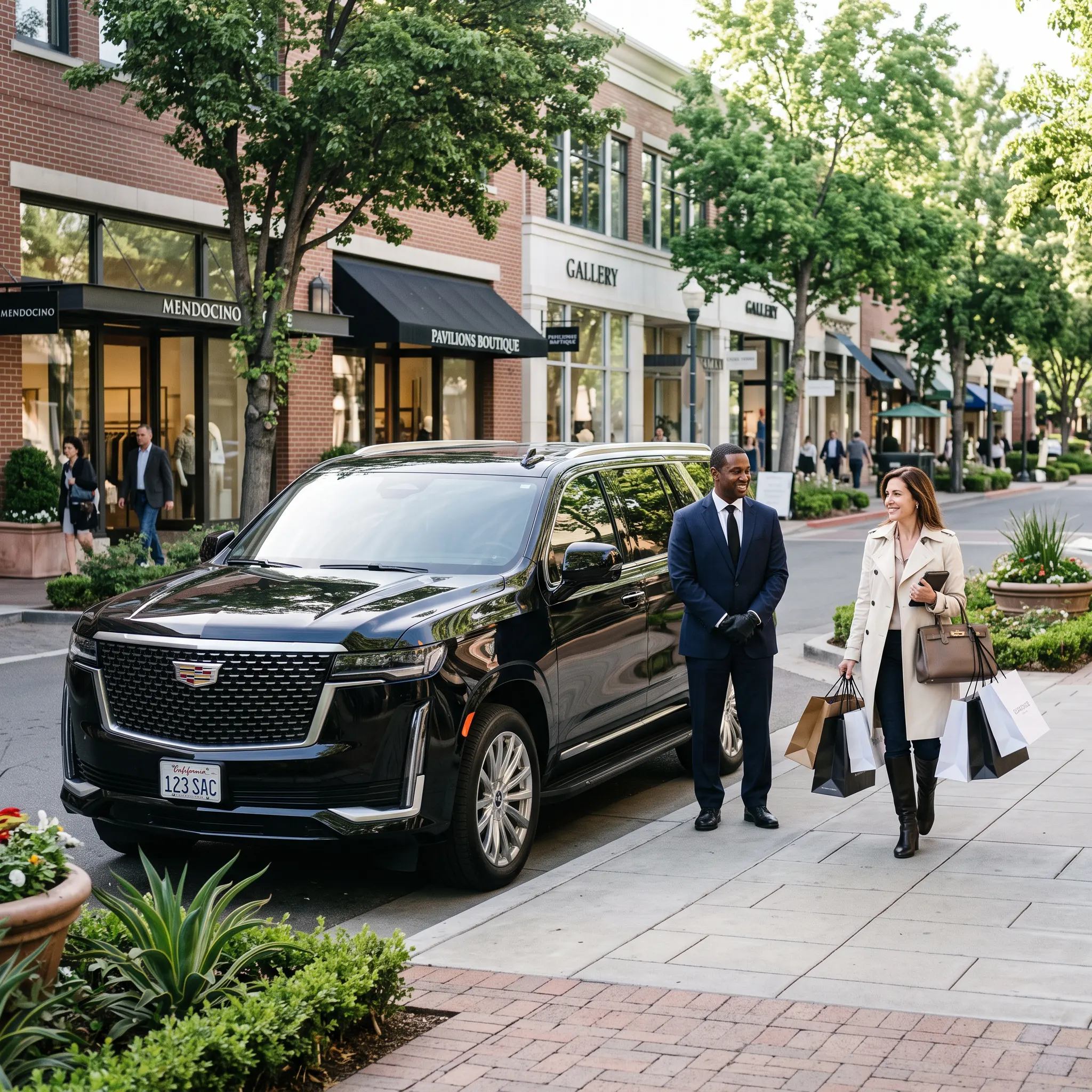 Luxury hourly chauffeured transportation in Sacramento